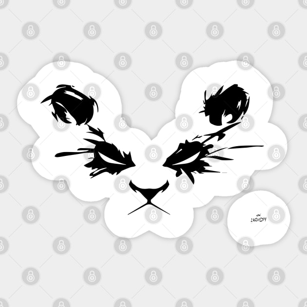 Panda Splash -b Sticker by SEspider